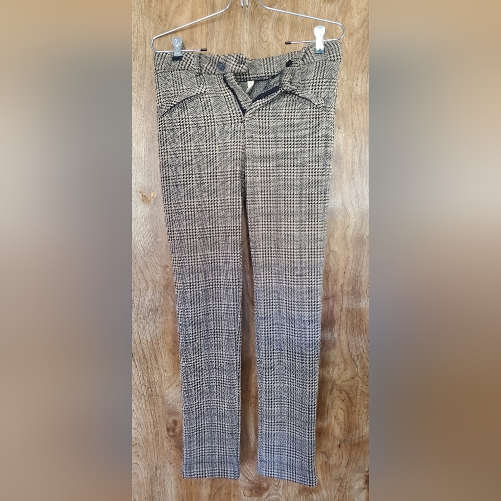 Wishlist Black and Gray Plaid Men's Dress Pants